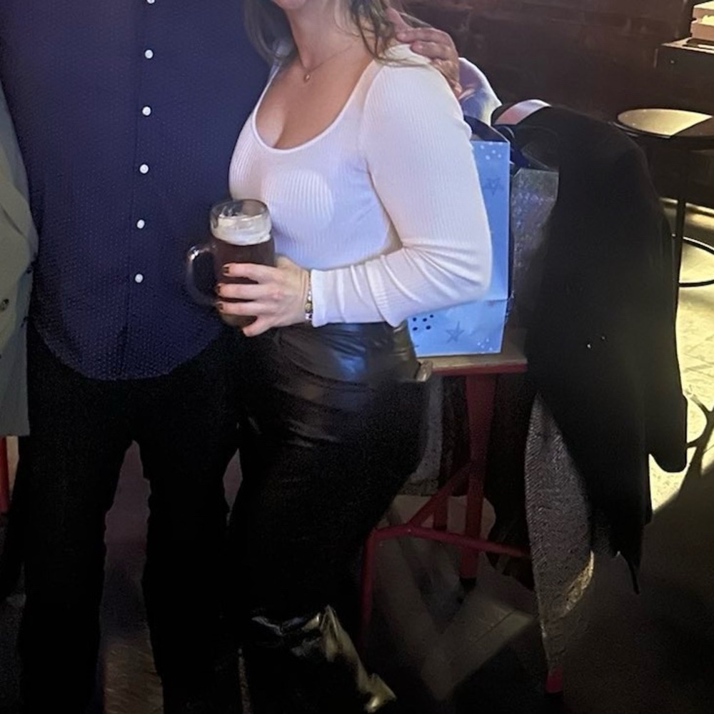 Abercrombie and fitch ribbed white bodysuit small